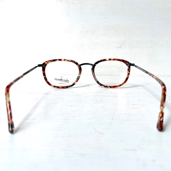 Anglo American Optical Mosaic Confetti Red Orange Multi Marble Acetate 'Rialto' - Picture 7 of 16